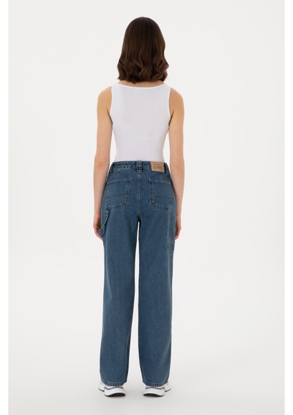 Kadın Mavi Pantolon (Jean) 50304325-DN0022 fırsatları