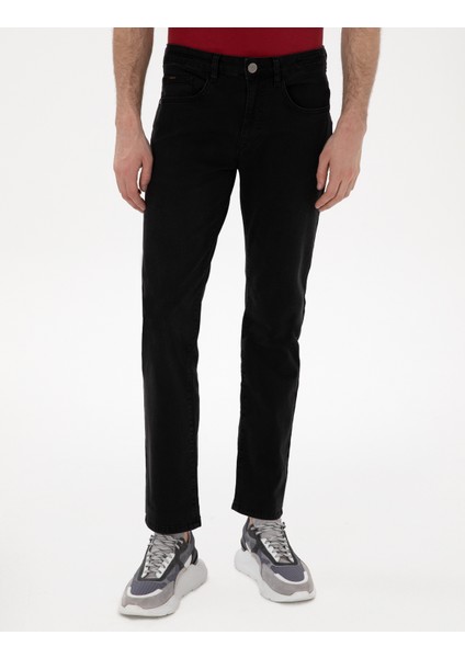 Erkek Siyah Straight Fit Jean Pantolon 50302662-VR046