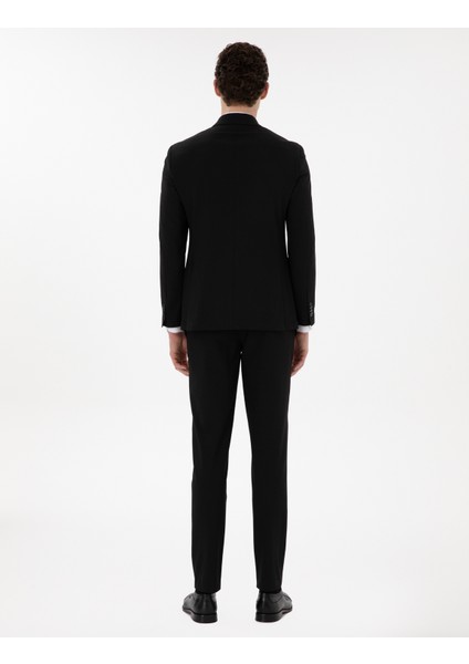Erkek Siyah Ex. Slim Fit Kruvaze Çizgili Takım Elbise 50306672-VR046 indirimleri