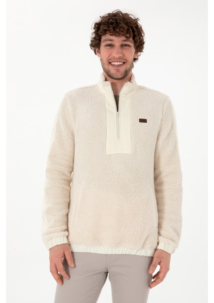 Erkek Krem Sweatshirt 50295822-VR071