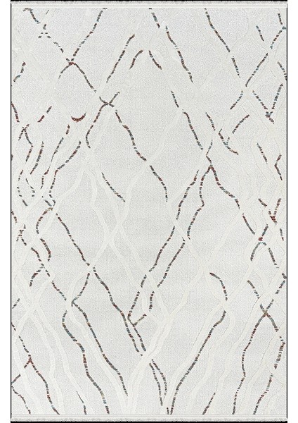 Pietra Koleksiyonu Dekoratif Modern Saçaklı Halı 8207 Multi