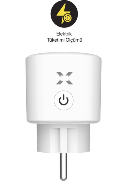 Akım Korumalı Mobil Uygulama ile Uzaktan Kontrol Edilebilen Enerji Ölçümlü Akıllı Wi-Fi/Bluetooth Priz X7010