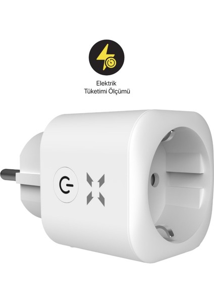 Akım Korumalı Mobil Uygulama ile Uzaktan Kontrol Edilebilen Enerji Ölçümlü Akıllı Wi-Fi/Bluetooth Priz X7010