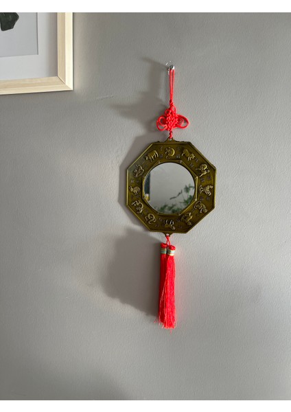 Feng Shui Bagua Burç Sembollü Ayna Duvar Dekoru Büyük Boy modelleri
