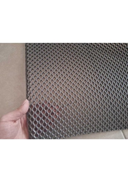 Pvc Paspas 120 x 650 cm Gri Banyo Kaymaz Yer Zemin Matı S-Mat Zincir Desen