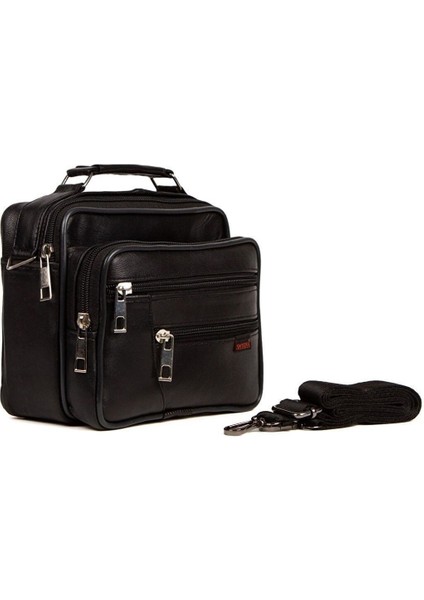 Şık Siyah Hakiki Deri Orta Boy El ve Omuz Çantası fırsatları