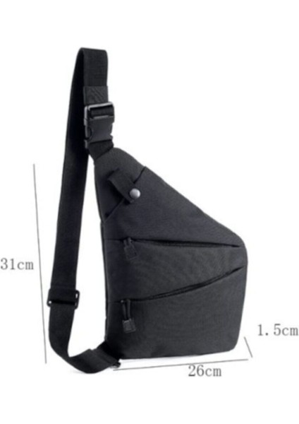Unisex Siyah Çapraz Askılı Güvenlikli Anti Hırsız Bel Sırt Omuz Çantası modelleri