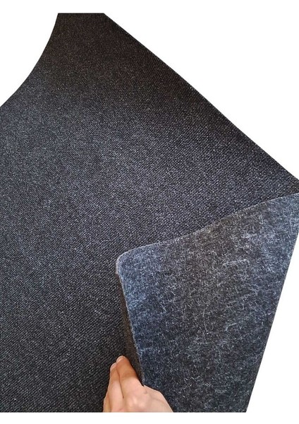 Rengi Antrasit Halıfleks 2 x 6 Metre Rip Halıflekx Fuar Halısı Rip Halı