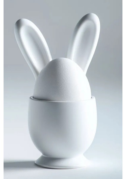 Tavşan Figürlü Yumurta Sunumluk – Şık ve Sevimli Yumurtalık | Kahvaltı Sofraları Için Organizer