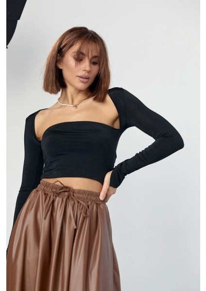 Kara Yaka Uzun Kollu Crop