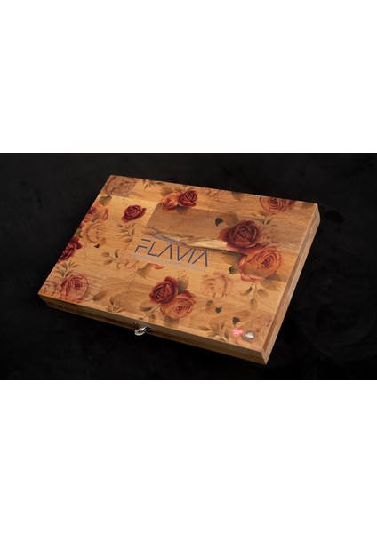 Cesan Fırınlanmış Cevizli Belçika Çikolatası (Ahşap Ambalaj) 300 gr