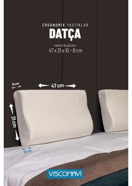 Datça Ortopedik Visco Yastık Ergonomik Hafızalı Visco Yastık