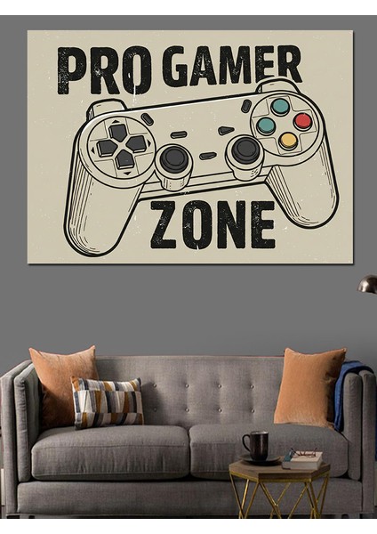 Pro Gamer Alanı Dekoratif Kanvas - Mdf Ahşap Tablo fiyatları