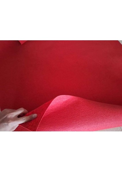 Rengi Kırmızı Halıfleks 1 x 3 Metre Ucuz Rip Halıflekx Fuar Halısı Rip Halı