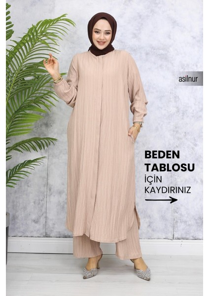 Merve Pamuklu Umre Takımı Bej