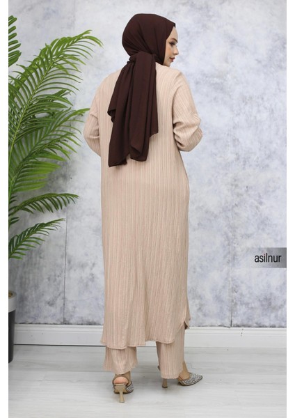 Merve Pamuklu Umre Takımı Bej fırsatları