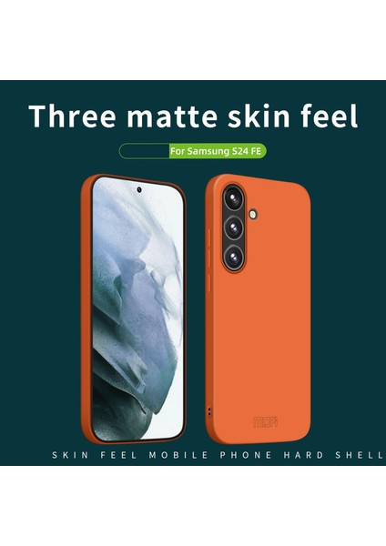 Mofı Jk Qin Serisi Samsung Galaxy S24 Fe Kılıf Tpu + Akrilik Telefon Kapağı Cilt Dokunmatik Duygu-Pembe (Yurt Dışından)