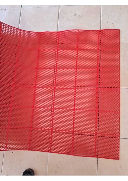 Pvc Kare Paspas 90 x 100 cm Kırmızı Banyo Kaymaz Yer Zemin Matı fiyatları