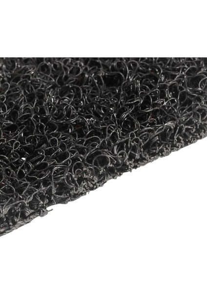 Kıvırcık Halı Paspas 14 mm Renk Siyah 1,20 x 4 Metre Su Emici Iş Yeri Apartman Kaymaz