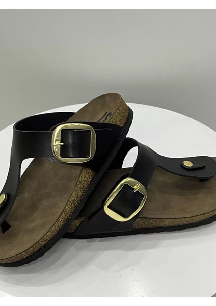 Gema Kadın Parmak Arası Siyah Terlik Yeni Sezon modelleri