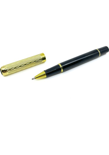 Premium Metal Roller Tükenmez Kalem Altın Renk Kapak - Siyah modelleri