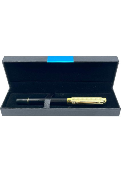 Premium Metal Roller Tükenmez Kalem Altın Renk Kapak - Siyah fırsatları