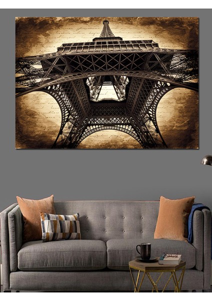 Demir Eyfel Kulesi Dekoratif Kanvas - Mdf Ahşap Tablo fiyatları