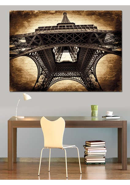 Demir Eyfel Kulesi Dekoratif Kanvas - Mdf Ahşap Tablo modelleri