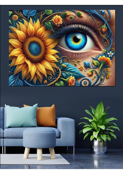 Gözde Ayçiçekleri Dekoratif Kanvas - Mdf Ahşap Tablo fiyatları