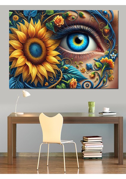 Gözde Ayçiçekleri Dekoratif Kanvas - Mdf Ahşap Tablo fırsatları