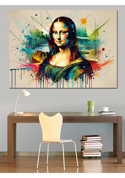 Modern Mona Lisa Dekoratif Kanvas - Mdf Ahşap Tablo fiyatları
