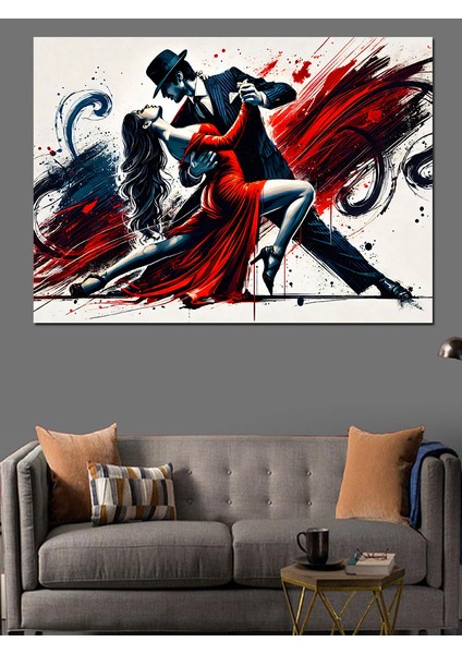 Tutkulu Dans Düellosu Dekoratif Kanvas - Mdf Ahşap Tablo modelleri