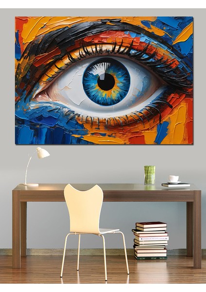 Sanatsal Göz Derinliği Dekoratif Kanvas - Mdf Ahşap Tablo