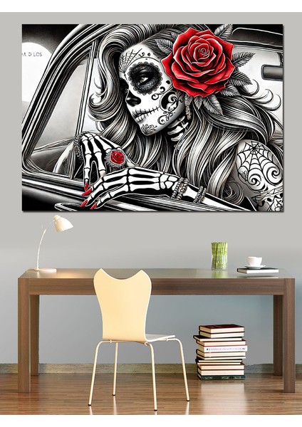 Şeker Kuru Kafa Dekoratif Kanvas - Mdf Ahşap Tablo modelleri