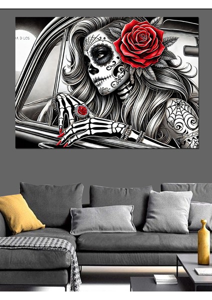 Şeker Kuru Kafa Dekoratif Kanvas - Mdf Ahşap Tablo fırsatları