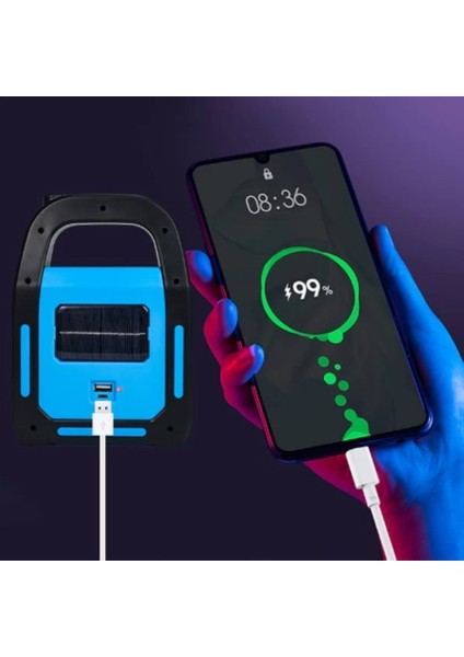 CT-9955 Hazar Güneş Enerjili LED El Fener Şarjlı USB Işıklı Lamba indirimleri