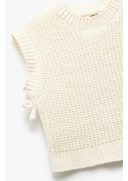 Bisiklet Yaka Kolsuz Basic Triko Süveter modelleri