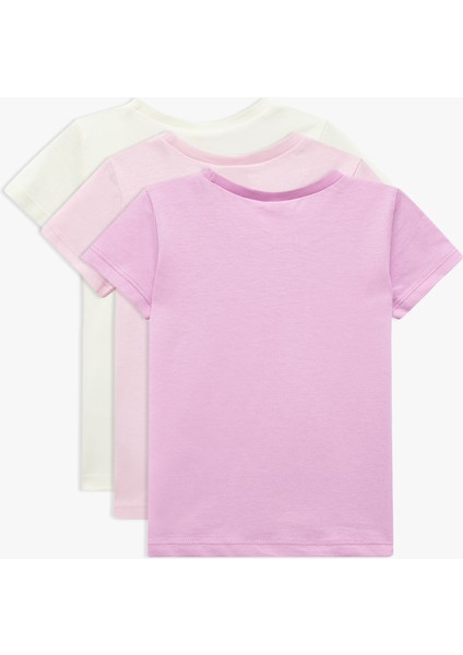 Pamuklu 3'lü Kiraz ve Fiyonk Baskılı Tişört Seti fiyatları