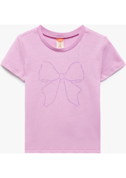 Pamuklu 3'lü Kiraz ve Fiyonk Baskılı Tişört Seti indirimleri