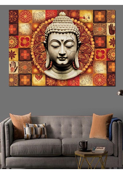 Buda’nın Bilgelik Sesi Dekoratif Kanvas - Mdf Ahşap Tablo