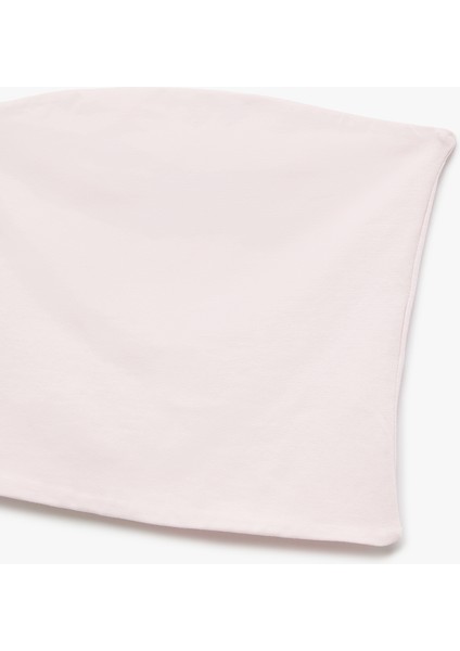 Pamuklu Straplez Kolsuz Slim Fit Crop Bluz