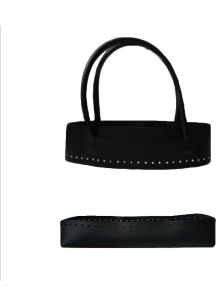 Şık Siyah Örgü Çanta ve Takım Seti, Zarif ve Kullanışlı Tasarım, Orta Boy