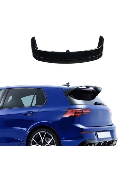 Volkswagen Golf 8 Için Spoiler Piano Black