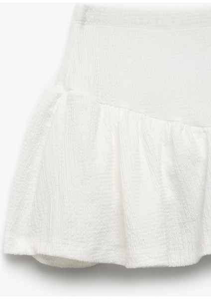 Beli Lastikli Dokulu Volanlı Şort Etek modelleri