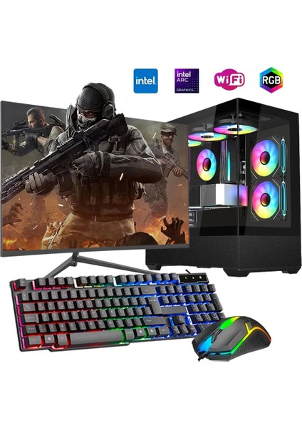 I5 12400F 16GB Ddr4 1tb M2 12GB Arc B580 24" Mon. Oyun Bilgisayarı
