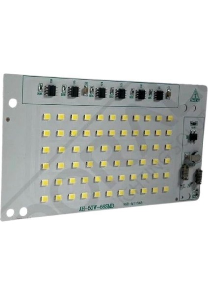 220V 50W 2835 Smd Ledli Günışığı Hazır Projektör Ledi 220 Volt 50 Watt Pcb fiyatları