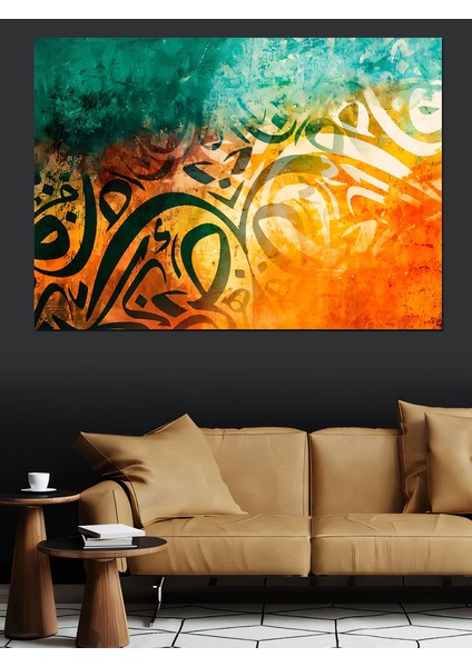 Arapça Hat Sanatı Dekoratif Kanvas - Mdf Ahşap Tablo fırsatları