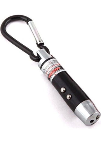 El Feneri Anahtarlık Işıklı Anahtarlık 3 Fonksyonlu Lazer LED Fener