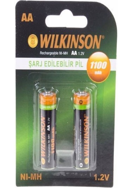 Şarjlı Pil Kalem Pil 1100MAH 2li Kart 4013