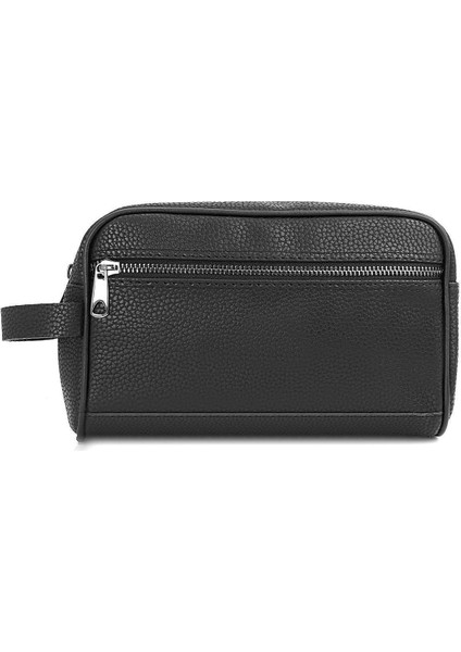 Şık Siyah Vegan Deri El Çantası ve Kartlık Hediye Seti, Küçük Boy fiyatları